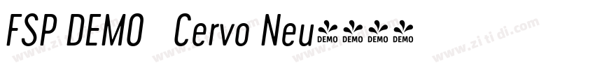 FSP DEMO   Cervo Neu字体转换